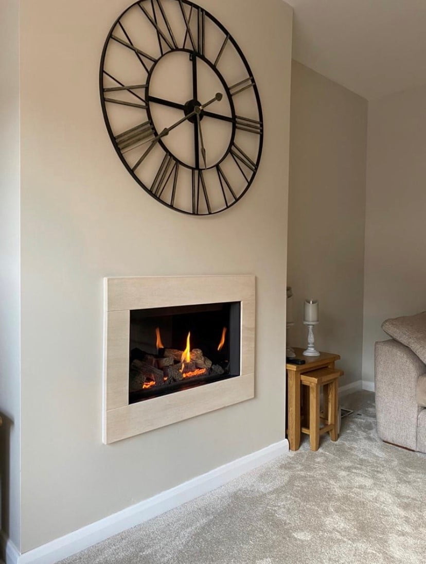 Gazco Riva 2 600 Hole In Wall Gas Fire Installed In North Wales